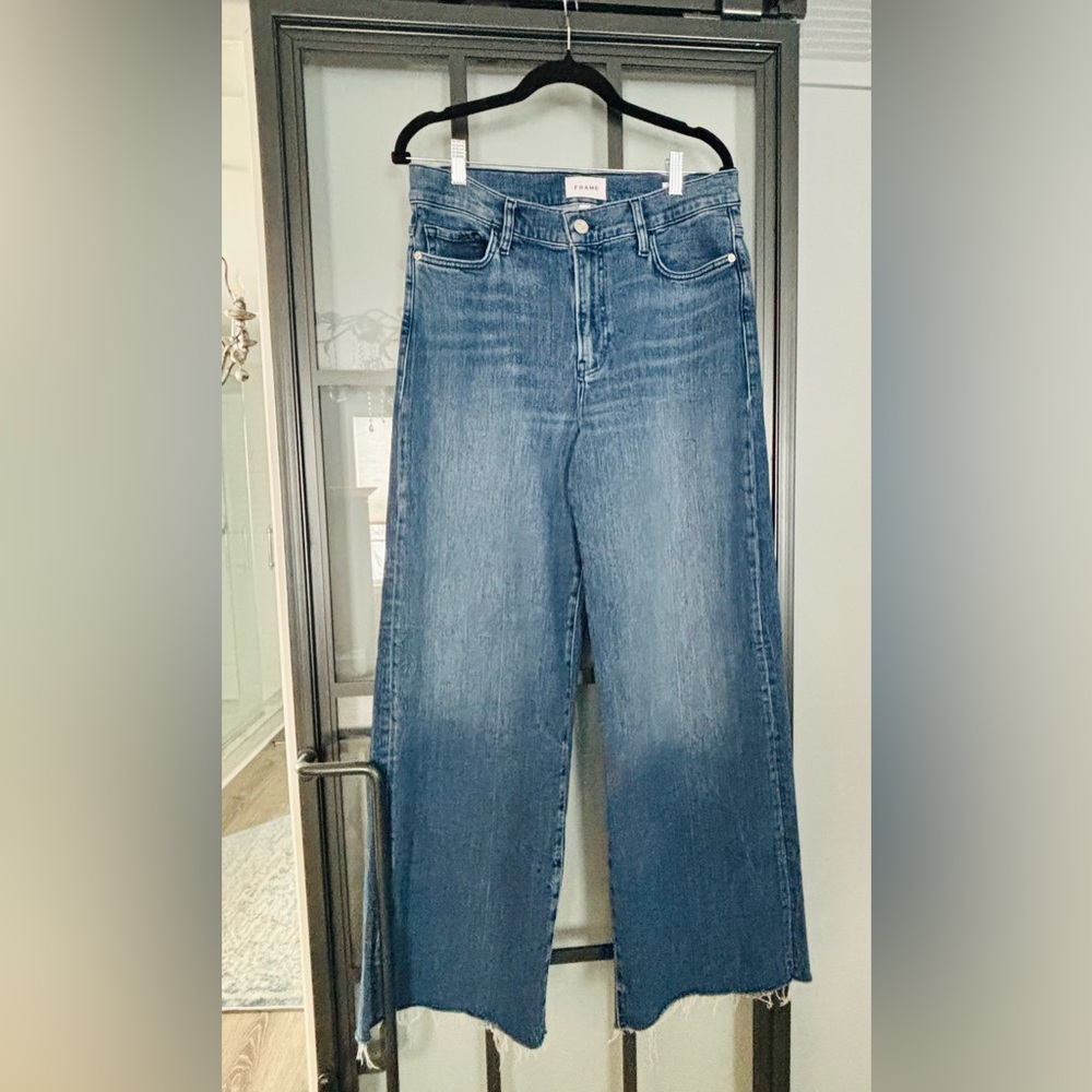 Frame Denim Blue Flare Jeans